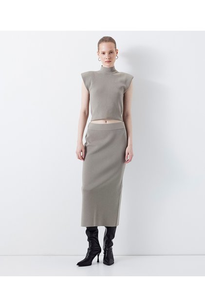 Basic knitwear skirt