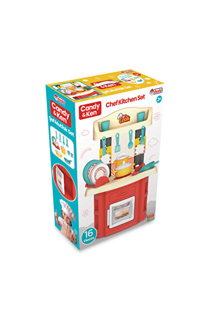 OyuncakZade Oyuncak Büyük Boy Şef Mutfak Set + Aksesuarlı