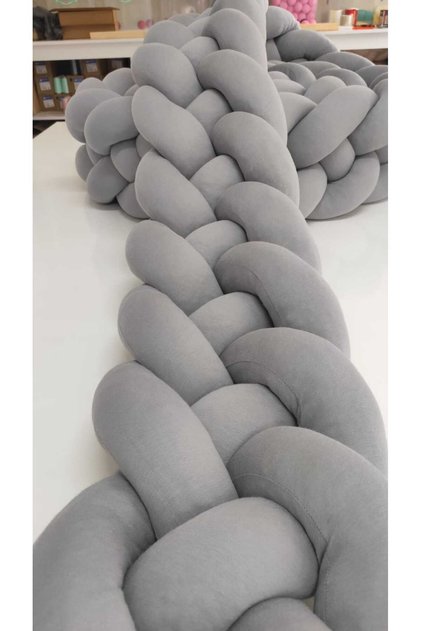 Knitted Protection 600 cm 4-Piece Knitted / 100X200 Montessori Bed Door Gap Closed