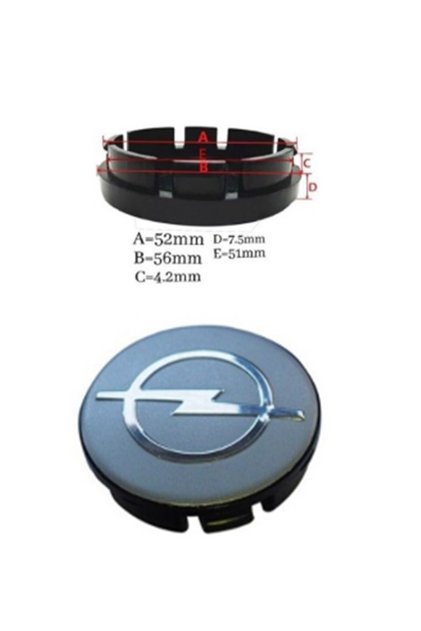 JANT GÖBEK ARMA GRİ RENK 56-52mm (Q55) OPEL