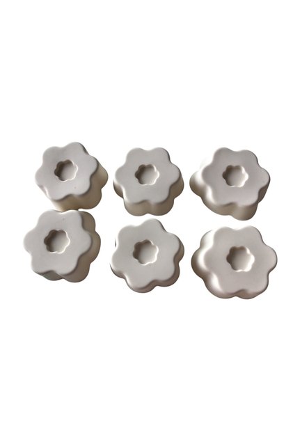 Bybirgül White 12 Pieces Silicone Mini Girdle Mold: Muffin and Airfry