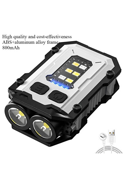 white 800mAh BALDR G111 Super Bright Pocket Torch Light LED Multifunctional Linterna Magnetic COB ED