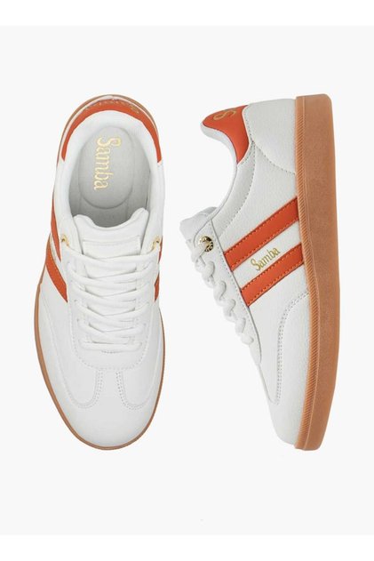 Samba Womens' Panelled Ankle Sneakers with Lace-Up Closure