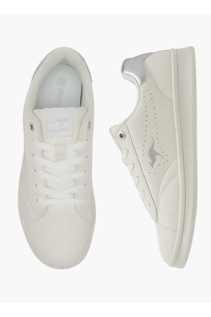 KangaROOS Women's Logo Detail Sneakers with Lace-Up Closure