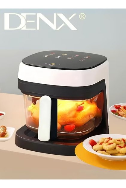 Air Fryer for Healthy Frying, Grilling, Baking, and Roasting, 6L, 2400 Watts, White/Black