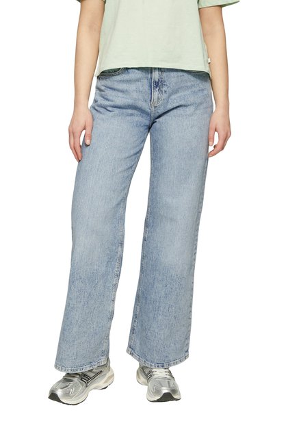 Denim-Catie-Hose, hoher Bund, weites Bein