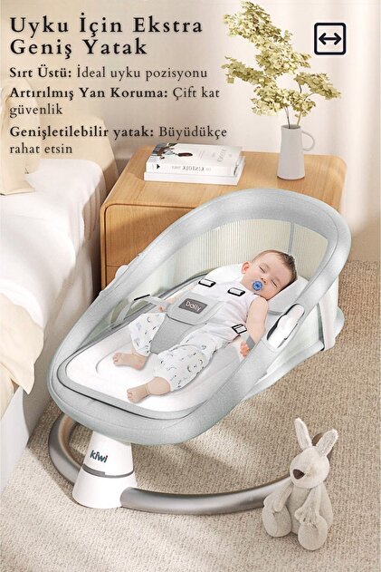 帯付 mini kyute - Sanctuary C&L-021 希少 Kiwi Dolly 2in1 Otomatik Sallanan Kademe Ayarlı Beşik ve Anakucağı