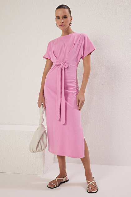 sachin and babi light blue dress PINK BEADED LACE PENCIL MIDI DRESS | CULT MIA