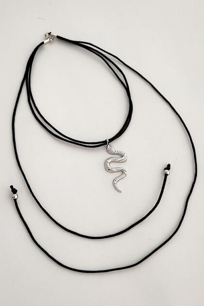 Snake Strap Choker Rope Necklace