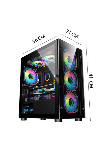 IZOLY D3 Lıch Kıng 4X120MM ARG FAN Gaming Kasa 500W PSU - Fiyatı