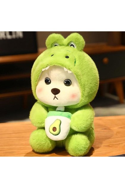Crosschildren Capibara Unicorn/Panda oyuncak ayı bebek çocuklar için peluş oyuncaklar hediye yeşil