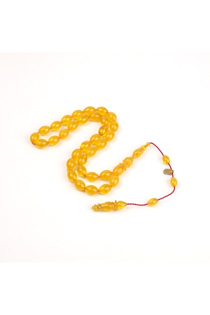 Katalin New Wheel Object Beyzi Cut 8X11Mm Rosary - Yellow