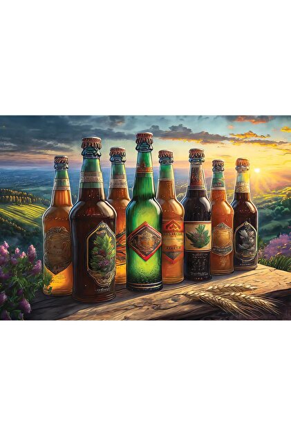 Art Puzzle Retro Bira Şişeleri 1000 Parça Puzzle - Fiyatı, Yorumları