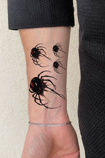 Spider Örümcek Geçici Dövme Tattoo