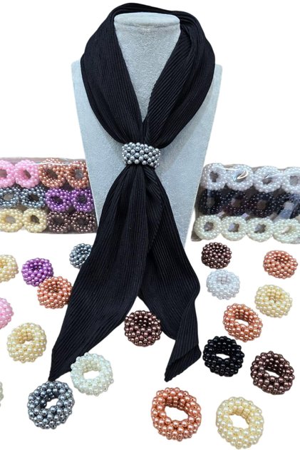 Women's Hijab Scarf Ring Gray