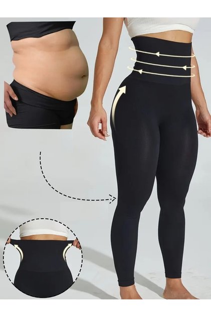 Sports Leggings - Black - Super High Waist