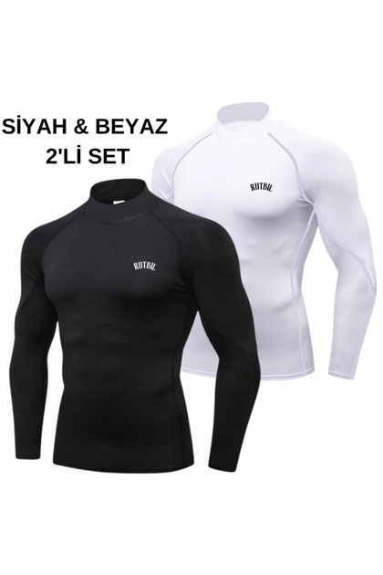 COMPRESSİON BOĞAZLI FUTBOL BODY-FİTNESS BODY- BOĞAZLI BASKETBOL & VOLEYBOL BODY 2'Lİ SET