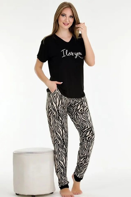V-Neck Pajama Set