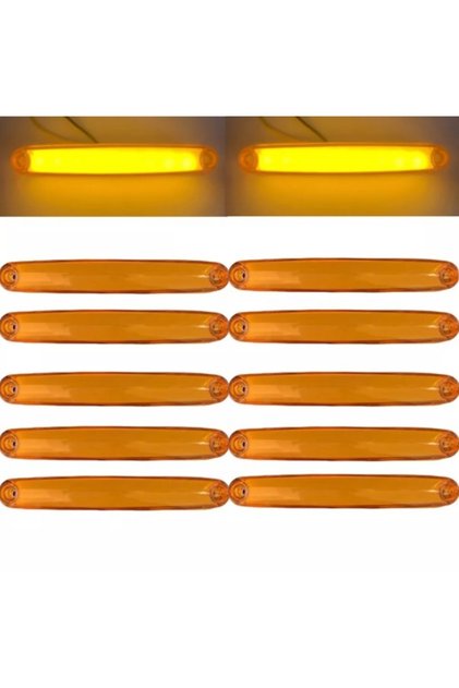 (10 ADET) YENİ NEON 9 LEDLİ PARMAK LED 12V-24V