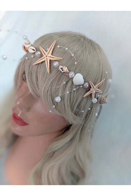 Starfish Crown, Pearl Crown, Bridal Crown, Maternity Crown, Outdoor Shooting Crown, Festival Crown