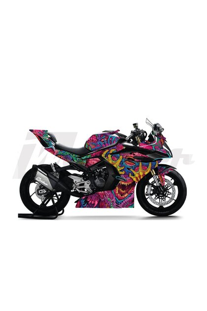 Motiker CFMOTO 450SR Hyper Beast Sticker Etiket Kaplama Modeli