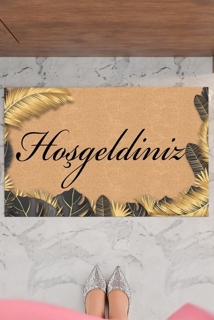Home Welcome Butterfly Decorative Multi-Purpose Indoor and Outdoor Door Mat