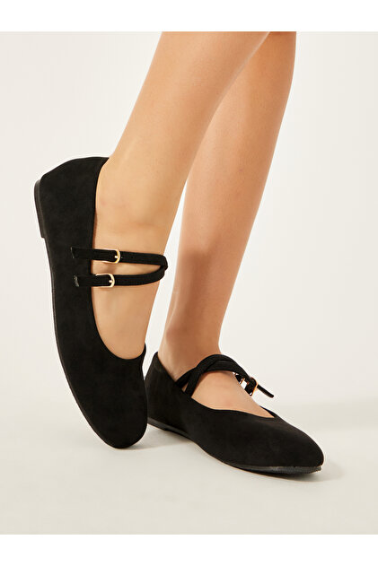 Mary Jane Ballerinas Shoes with Buckle Closure