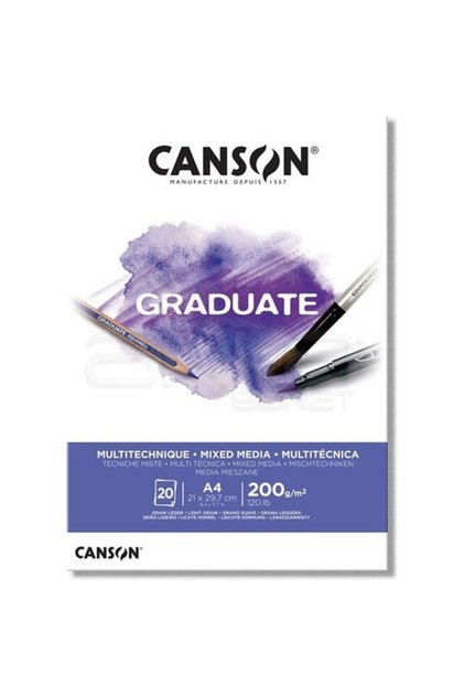Graduate Drawing Notebook 200gr A4 20 Sheets