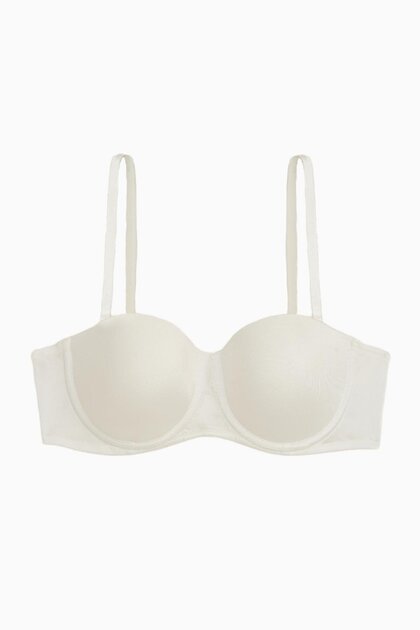 Anka Non-Removable Strapless Micro Bra - Without Support - Basic - 2540 - Ecru