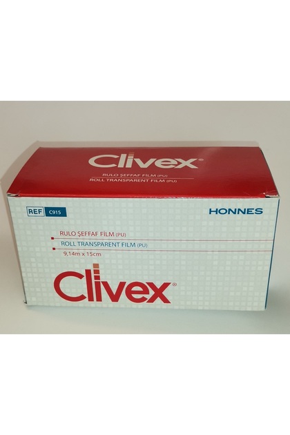Clivex 15cm x 9.14 metre PU Şeffaf Su Geçirmez Film Yara Örtüsü C915