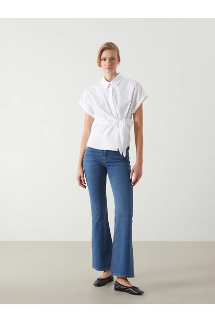 Lcw Jeans Indigo Mars Flare Women's Jean Pants
