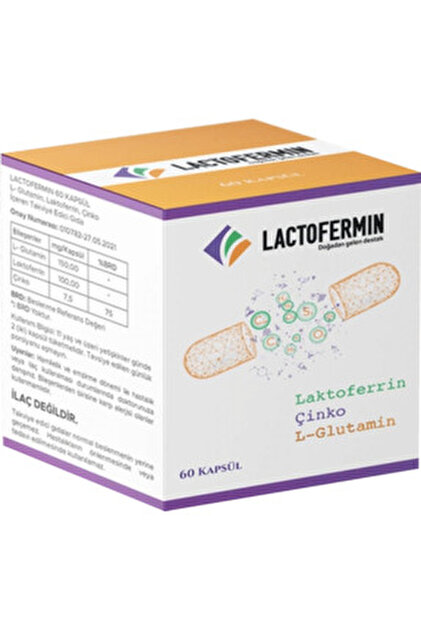 Laktoferrin -lactoferrin - Glutamin - Çinko 60 Kapsül