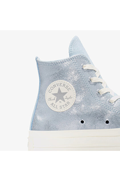 Converse Chuck 70 Suede Shimmer Unisex Mavi Süet Sneaker - Fiyatı