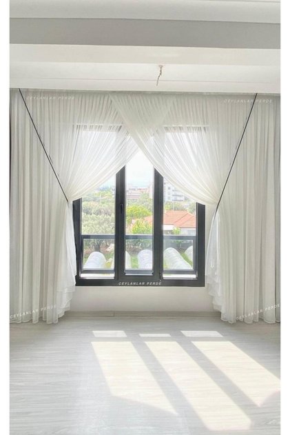 False Double Wrap 2 Pieces Anthracite Rope Included Tight Pleats 1/3 Cyn-16