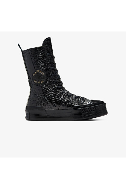 コンバース　Chuck Taylor 70 Plus HI チャックテイラー Converse Chuck 70 Plus XHI Unisex Siyah Deri Sneaker - Fiyatı