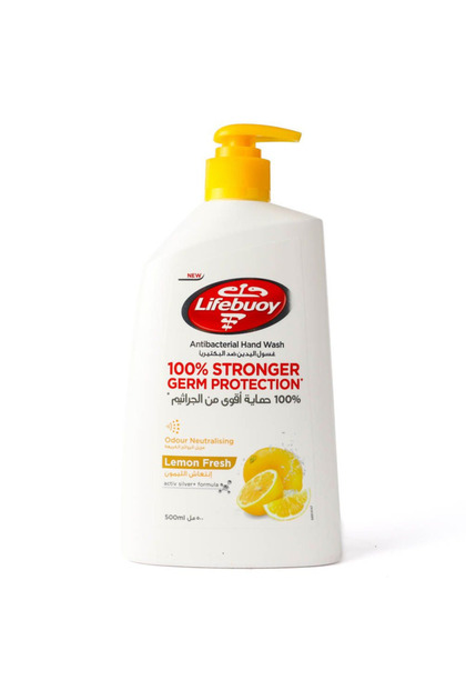 Lemon Fresh Scent Antibacterial Citrus Extract Hand Wash Pump (500ml)