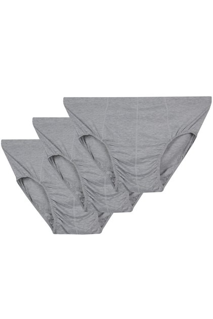Large Size Men's Underwear Slip Set of 3 Gray (Wide Comfortable Fit)