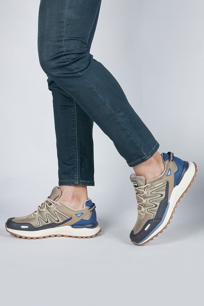 29707 Brown - Gray Men's Waterproof Outdoor Sports Shoes