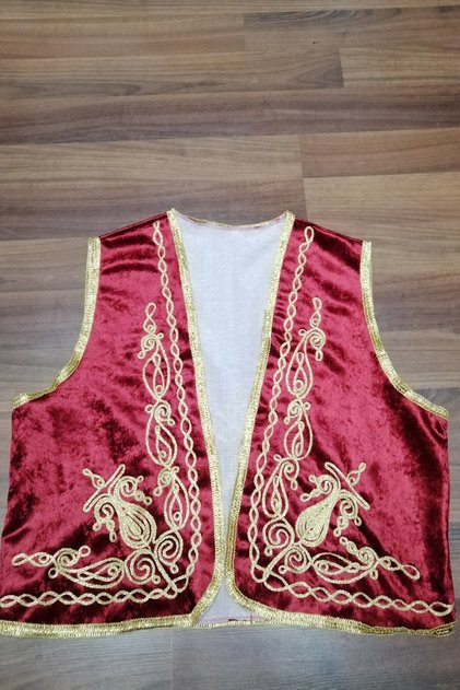 Embroidered Vest Velvet