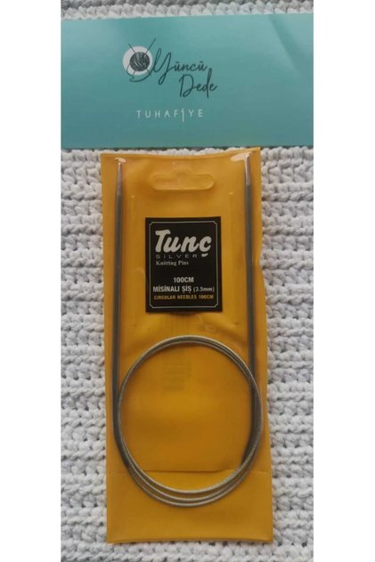 Çelik Telli Misinalı Şiş 100 Cm 3,5 Numara (3,5mm) (İKİ ŞİŞ ARASI ÖLÇÜSÜ 100 CM'DİR.)