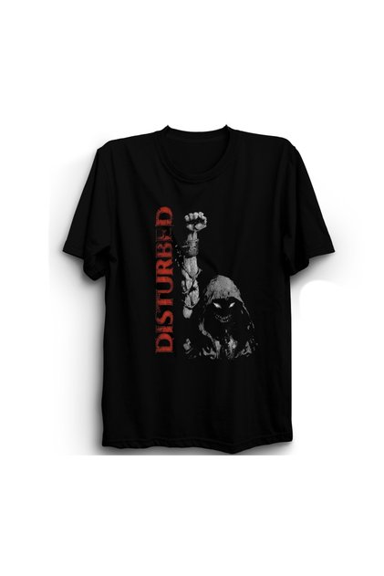 Disturbed, Rock Metal Music Band, Fist, 100% Cotton T-Shirt