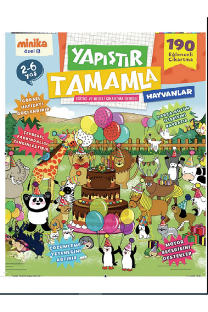 Turkuvaz Dergi YAPIŞTIR TAMAMLA 6 - Fiyatı, Yorumları