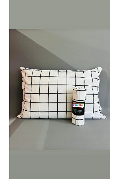 Square Striped Cotton Ranforce Fitted Sheet Set