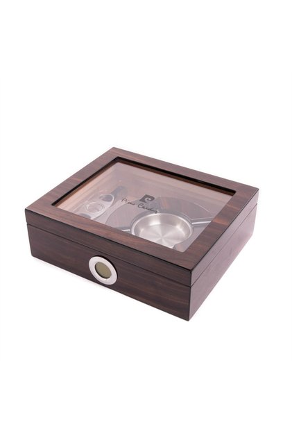 Camlı Humidor Gift Set ( Puro Kutusu)