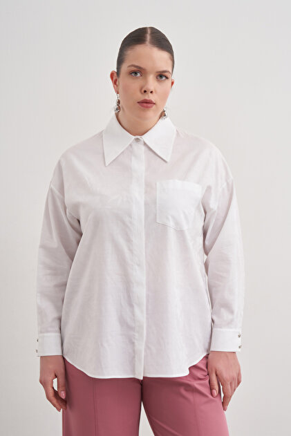 Jacquard Patterned Cotton Shirt