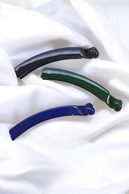 3 Pieces Small Quality Banana Buckle Black/green/navy blue