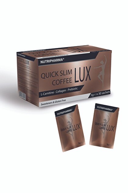 SLIM COFFEE 5袋セット NUTRIPHARMA Slim Lux Coffee, Kolajen Peptidleri, L-karnitin