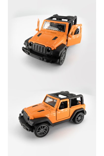 1:43 Ölçekli 3d Jeep Araba Oyuncağı – Zarif Tasarım, Geri Çekmeli
