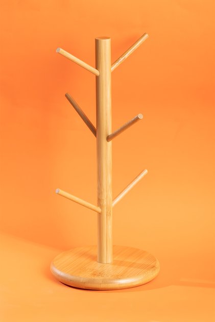Bmb-110 Tezgah Üstü Bambu, Kupa Askılığı Fincan Askılığı, Bardak Askılığı Standı