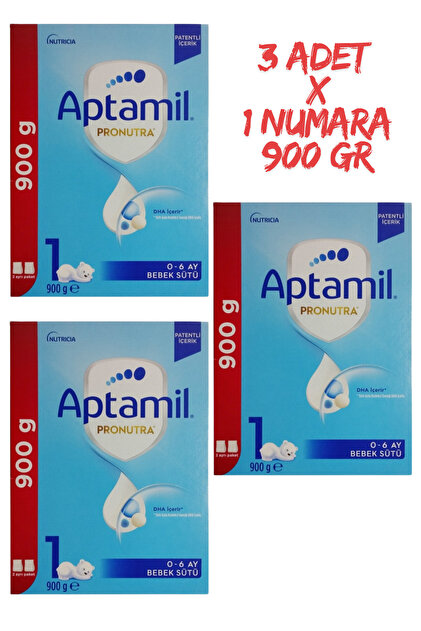 Aptamil Pronutra 1 Devam Sütü 900 gr 0-6 Ay 3 Adet - Fiyatı, Yorumları